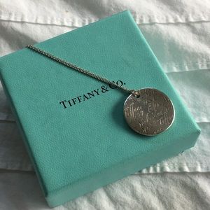 Tiffany & Co. Notes 5th Ave New York Disc Pendant